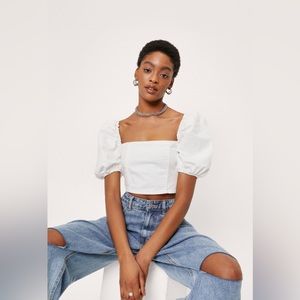 Nasty Gal Denim Top
